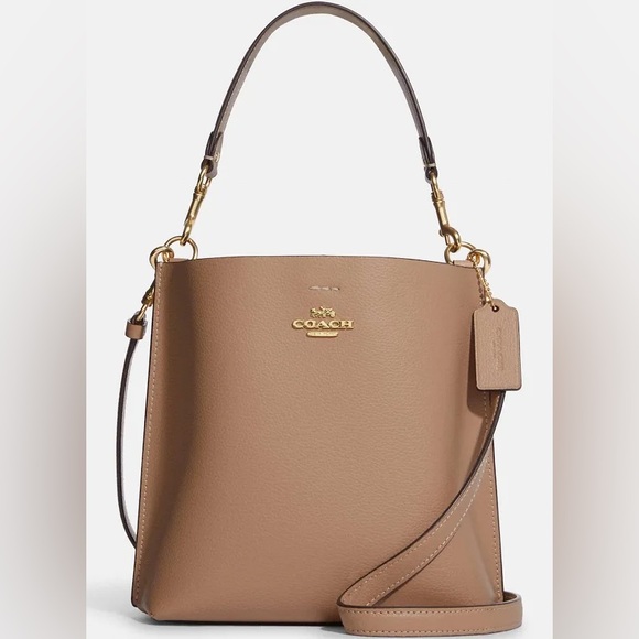 Coach Brown Leather Shoulder Bag - Picture 6 of 10